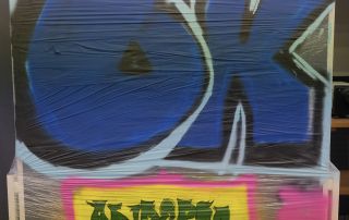 Kunstwerk, das im "Streetart"-Projekt entstanden ist.