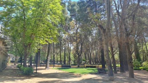Auf diesem Foto sieht man einen Park in der Umgebung von Albacete in Spanien.