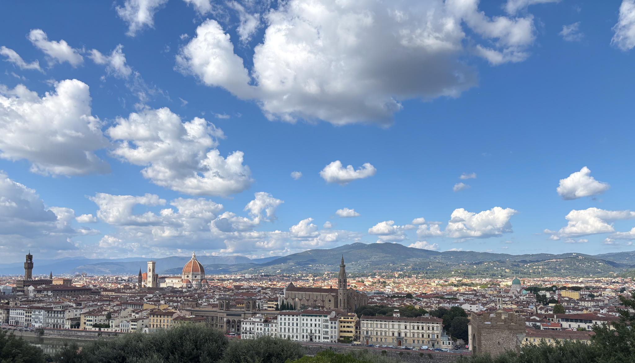 2025-10-23_Alida Magister_Florenz vom Rosengarten aus Dieses Bild zeigt die Aussicht vom Rosengarten auf Florenz.
