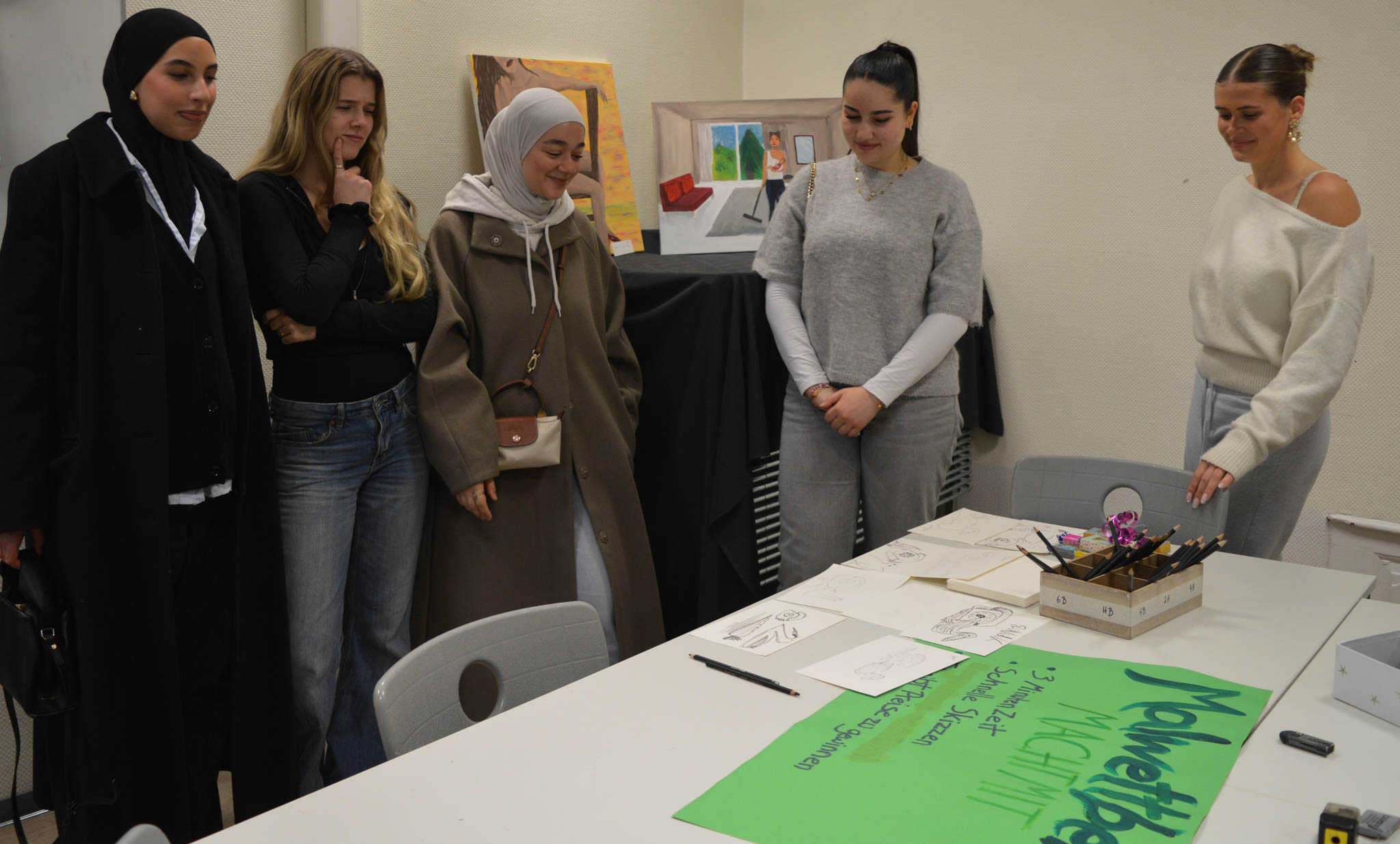 Die Jury des Malwettbewerbs entscheidet.